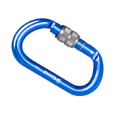 Maxbell 4 Piece 25KN Aluminum Rock Climbing Rescue Safety D Type Carabiner Screwgate