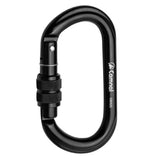 Maxbell 4 Piece 25KN Aluminum Rock Climbing Rescue Safety D Type Carabiner Screwgate