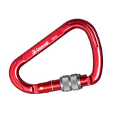 Maxbell Maxbell Aluminum Locking Climbing Carabiner D Shape Auto-Locking Carabiner Screw Gate Lock Red