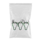 Maxbell Maxbell 3pcs Aluminum Camping Keychain Carabiner Spring Snap Hook Buckle Clip Green