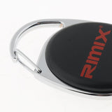 Maxbell Maxbell Retractable Keychain Carabiner Badge Recoil Reel Key Ring Holder Clip Black