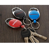 Maxbell Maxbell Retractable Keychain Carabiner Badge Recoil Reel Key Ring Holder Clip Black