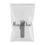Maxbell Waterproof Mini Aluminium Pill Holder Case Bottle Drug Container Keychain Style 3-Dark Gray