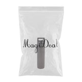 Maxbell Maxbell Waterproof Mini Aluminium Pill Holder Case Bottle Drug Container Keychain Style 3-Dark Gray