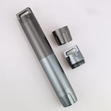 Maxbell Maxbell Waterproof Mini Aluminium Pill Holder Case Bottle Drug Container Keychain Style 3-Dark Gray