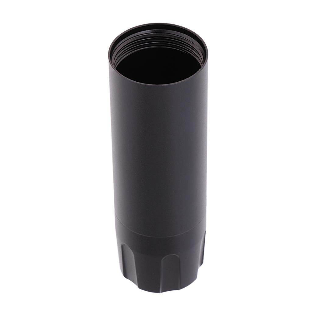 Maxbell Maxbell Waterproof Mini Aluminium Pill Holder Case Bottle Drug Container Keychain Style 3-Dark Gray