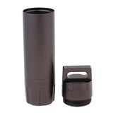 Maxbell Maxbell Waterproof Mini Aluminium Pill Holder Case Bottle Drug Container Keychain Style 3-Dark Gray