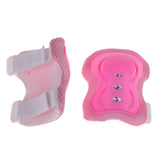 Maxbell Maxbell 6Pcs Skating Protective Gear Set Bicycle Skateboard Skate Roller Protector Pink