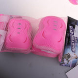 Maxbell Maxbell 6Pcs Skating Protective Gear Set Bicycle Skateboard Skate Roller Protector Pink