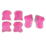 Maxbell Maxbell 6Pcs Skating Protective Gear Set Bicycle Skateboard Skate Roller Protector Pink