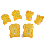 Maxbell Maxbell 6Pcs Skating Protective Gear Set Bicycle Skateboard Skate Roller Protector Yellow