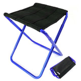 Maxbell Portable Alloy Folding Chair Stool Seat For Outdoor Fishing Camping Hiking Blue