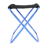 Maxbell Maxbell Portable Alloy Folding Chair Stool Seat For Outdoor Fishing Camping Hiking Blue