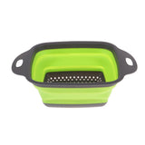 Maxbell Maxbell Kitchen Foldable Strainers Over The Sink Vegetable/Fruit Colanders Strainers Small Green