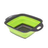 Maxbell Kitchen Foldable Strainers Over The Sink Vegetable/Fruit Colanders Strainers Small Green