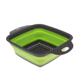 Maxbell Maxbell Kitchen Foldable Strainers Over The Sink Vegetable/Fruit Colanders Strainers Big Green