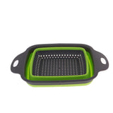 Maxbell Maxbell Kitchen Foldable Strainers Over The Sink Vegetable/Fruit Colanders Strainers Big Green