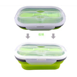Maxbell Maxbell Collapsible Camping Bowl 850ml Outdoor Silicone Hiking Travel Bowl Green