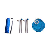 Maxbell Maxbell 3-4 Person Beach Tent Tarp Portable Canopy Sunshade with Sandbag Anchors Blue