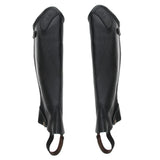 Maxbell Maxbell Leather Equestrian Horse Riding Gaiters Half Chaps Leg Cover Protector XS