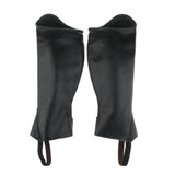 Maxbell Maxbell Leather Equestrian Horse Riding Gaiters Half Chaps Leg Cover Protector XS
