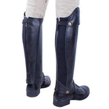 Maxbell Maxbell Leather Equestrian Horse Riding Gaiters Half Chaps Leg Cover Protector XS