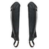 Maxbell Maxbell Leather Equestrian Horse Riding Gaiters Half Chaps Leg Cover Protector XS