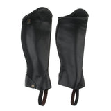 Maxbell Maxbell Leather Equestrian Horse Riding Gaiters Half Chaps Leg Cover Protector 2XL