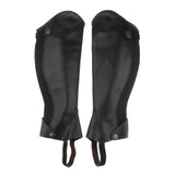Maxbell Maxbell Leather Equestrian Horse Riding Gaiters Half Chaps Leg Cover Protector 2XL