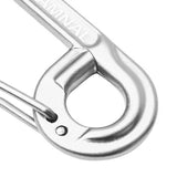 Maxbell Maxbell 2Pcs Aluminum Alloy Key Buckle Snap Spring Clip Hook Carabiner Keychain Silver