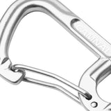 Maxbell Maxbell 2Pcs Aluminum Alloy Key Buckle Snap Spring Clip Hook Carabiner Keychain Silver