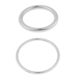 Maxbell Maxbell Stainless Steel Webbing Strapping Welded O Ring Hammock Swing Yoga 6x80mm