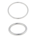 Maxbell Maxbell Stainless Steel Webbing Strapping Welded O Ring Hammock Swing Yoga 6x80mm