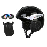 Maxbell Snow Ski Skiing Safety Helmet Men Women Outdoor Cycling Skateboard Black L - Aladdin Shoppers