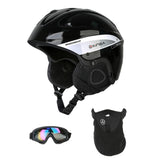 Maxbell Snow Ski Skiing Safety Helmet Men Women Outdoor Cycling Skateboard Black L - Aladdin Shoppers