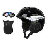 Maxbell Snow Ski Skiing Safety Helmet Men Women Outdoor Cycling Skateboard Black L - Aladdin Shoppers