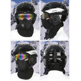 Maxbell Snow Ski Skiing Safety Helmet Men Women Outdoor Cycling Skateboard Black L - Aladdin Shoppers