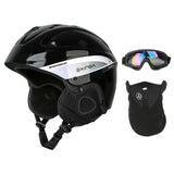 Maxbell Snow Ski Skiing Safety Helmet Men Women Outdoor Cycling Skateboard Black L - Aladdin Shoppers