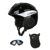 Maxbell Snow Ski Skiing Safety Helmet Men Women Outdoor Cycling Skateboard Black L - Aladdin Shoppers