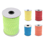 Maxbell Maxbell 5mmx50m Reflective Tent Rope Guy Line Camping Canopy Guyline Cord Yellow