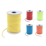 Maxbell Maxbell 5mmx50m Reflective Tent Rope Guy Line Camping Canopy Guyline Cord Yellow
