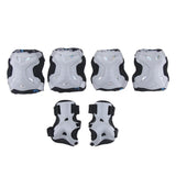 Maxbell Maxbell Kids Skate Scooter Cycling Protective Gear Knee Elbow Hand Pads Set Silver