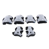 Maxbell Maxbell Kids Skate Scooter Cycling Protective Gear Knee Elbow Hand Pads Set Silver