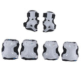 Maxbell Maxbell Kids Skate Scooter Cycling Protective Gear Knee Elbow Hand Pads Set Silver