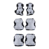 Maxbell Maxbell Kids Skate Scooter Cycling Protective Gear Knee Elbow Hand Pads Set Silver