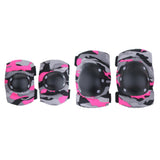 Maxbell Maxbell Adult/Child Outdoor Sport Knee Elbow Wrist Pads Guard Fuchsia L