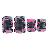 Maxbell Maxbell Adult/Child Outdoor Sport Knee Elbow Wrist Pads Guard Fuchsia L