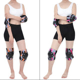 Maxbell Maxbell Adult/Child Outdoor Sport Knee Elbow Wrist Pads Guard Fuchsia L