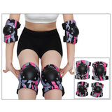 Maxbell Maxbell Adult/Child Outdoor Sport Knee Elbow Wrist Pads Guard Fuchsia L