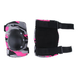 Maxbell Maxbell Adult/Child Outdoor Sport Knee Elbow Wrist Pads Guard Fuchsia L